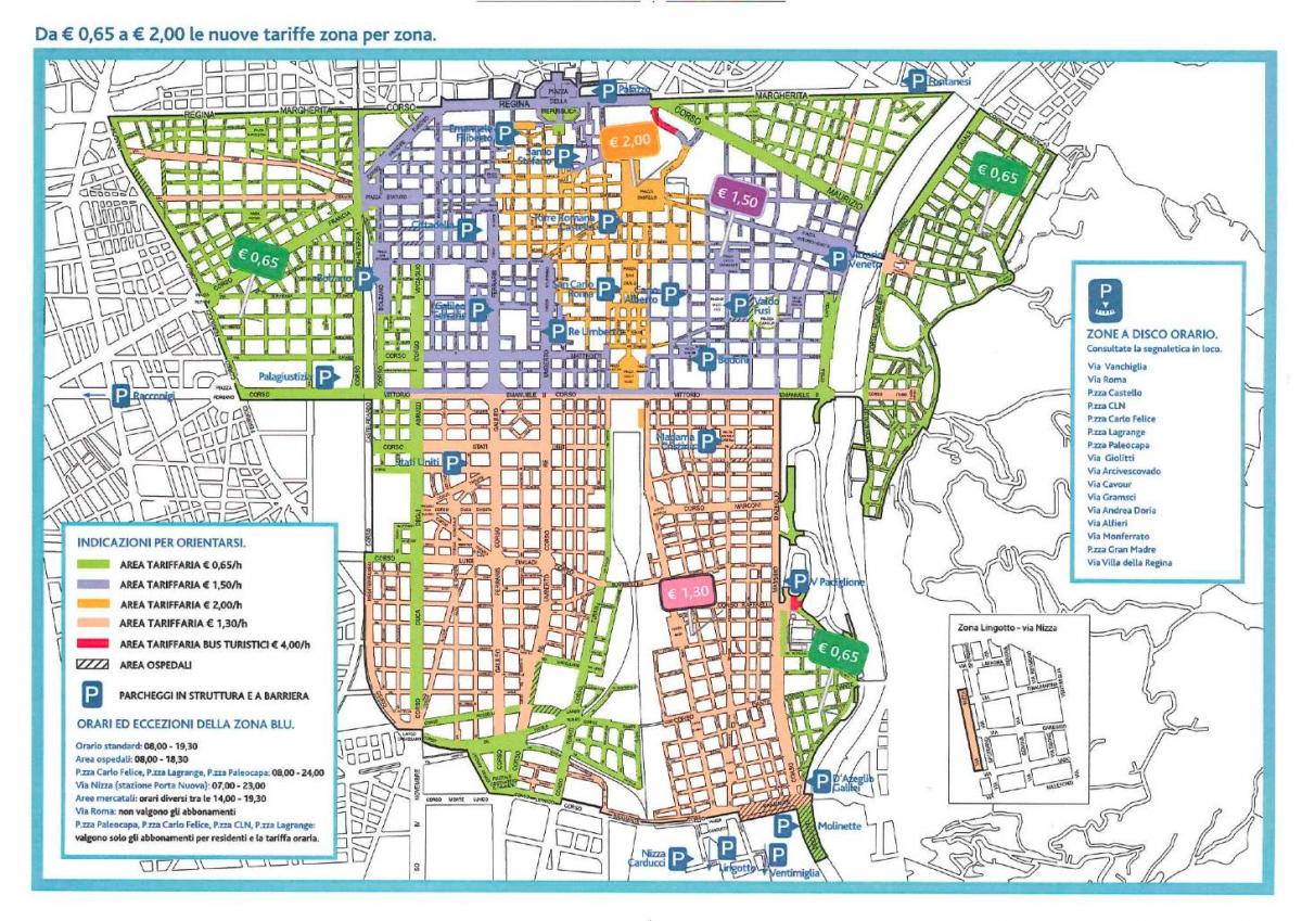 karta över milano parkering 