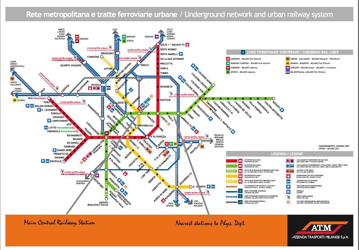 milano tågstationen karta