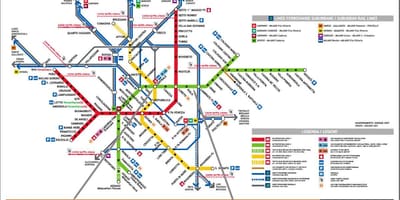 Milanos centralstation karta