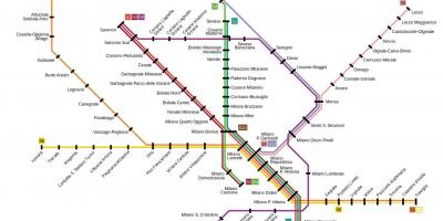 Milano tåg karta