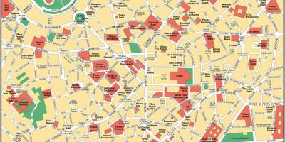 Milano city center karta