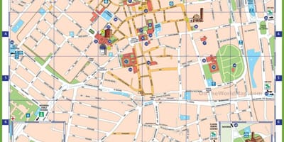Milano sevärdheter karta